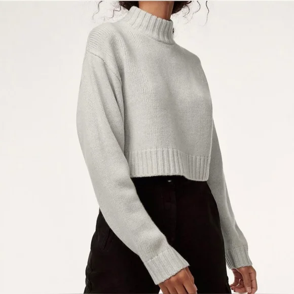 ARITZIA Wilfred Free Harper Sweater (Heinen) Merino Wool Turtleneck Sz XS - Picture 8 of 10